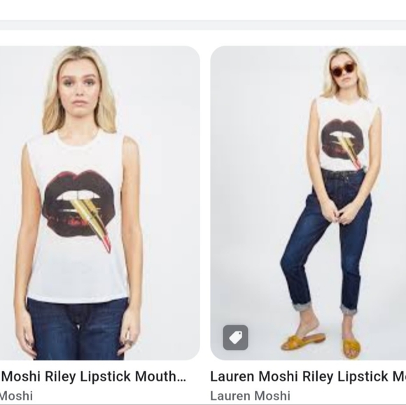 Lauren Moshi Riley Lipstick Mouth tank - Picture 3 of 8